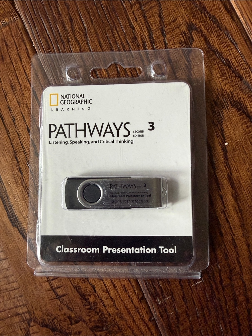 NWT National Geographic silver and black PATHWAYS 3 USB Presentation Drive